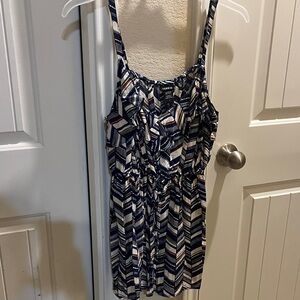 Torrid Blue and White Patterned Camisole